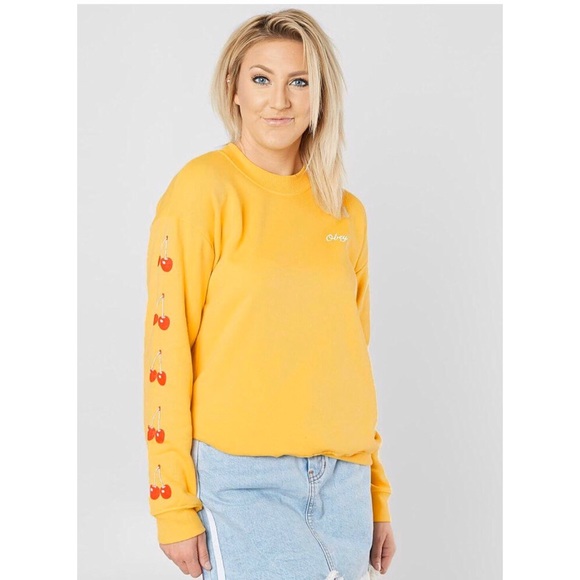 yellow obey sweater